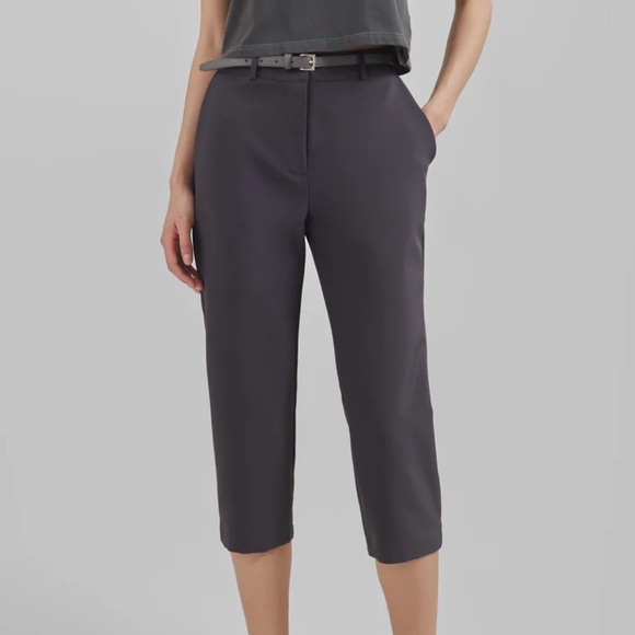 The Frankie Shop Emersyn Capri Pants - Charcoal